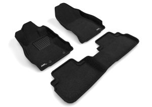 Subaru Forester Floor Mat Set - Front and Rear - 3D MAXpider - Elegant Series - Black - `19-`24